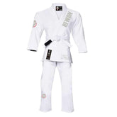 Weißer Rewon Classic 2.0 Kampfsport JJ Anzug für Ju Jutsu, aus 100% Baumwolle, leicht und strapazierfähig, ideal für BJJ-Training.